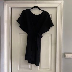 TopShop Black wrap dress mini